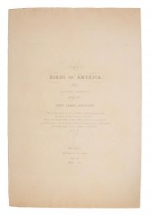 JOHN JAMES AUDUBON TITLE PAGES
