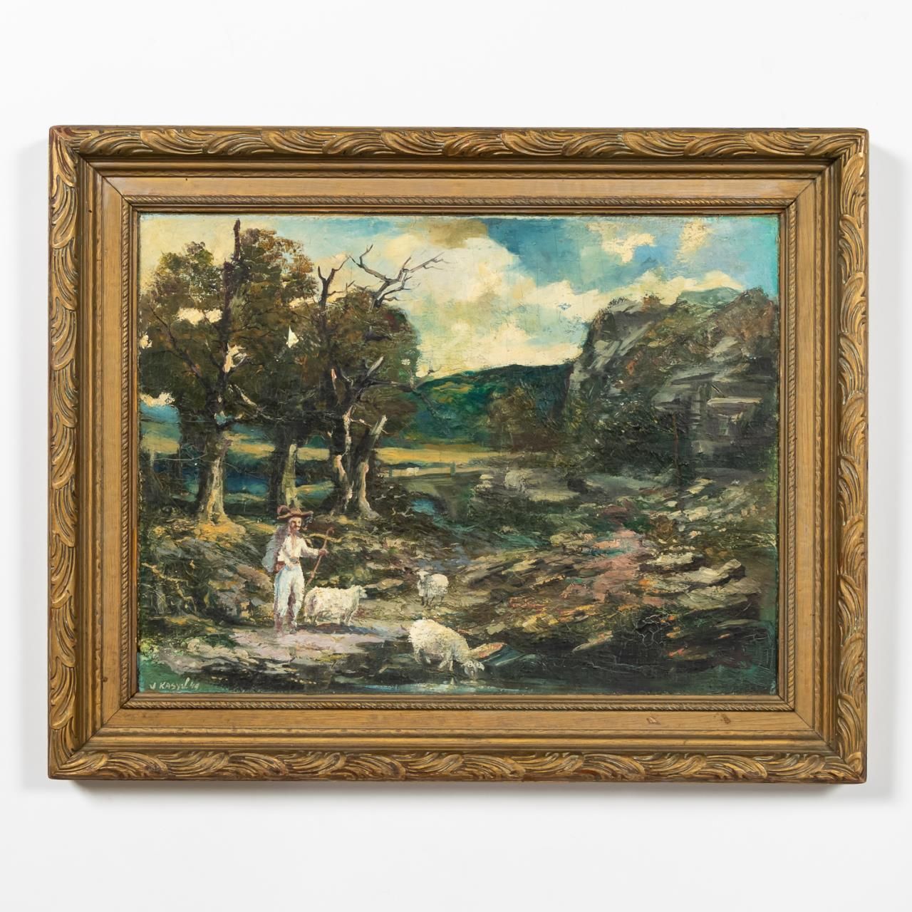 JOHN KASYN LANDSCAPE, OIL ON