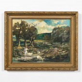 JOHN KASYN LANDSCAPE, OIL ON C