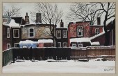 JOHN KASYN, WATERCOLOR, WINTER