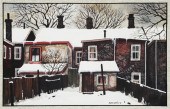 JOHN KASYN, WATERCOLOR, WINTER
