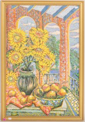 JOHN KEARNS. SUNFLOWERS, OIL O