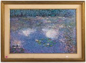 JOHN KEARNS. WATER LILIES, OIL