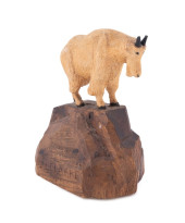 JOHN L. CLARKE CARVED WOODEN M