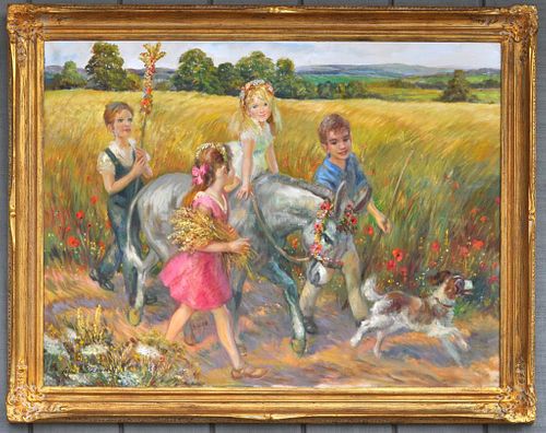 JOHN L. STEVENS, O/C CHILDREN/DOG &