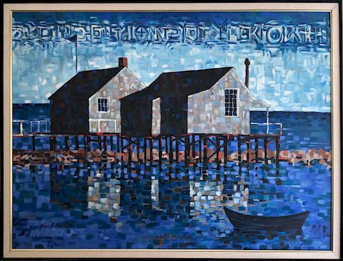 JOHN LOCHTEFELD OIL ON CANVAS