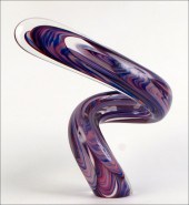 JOHN LOTTON GLASS SCULPTURE. U
