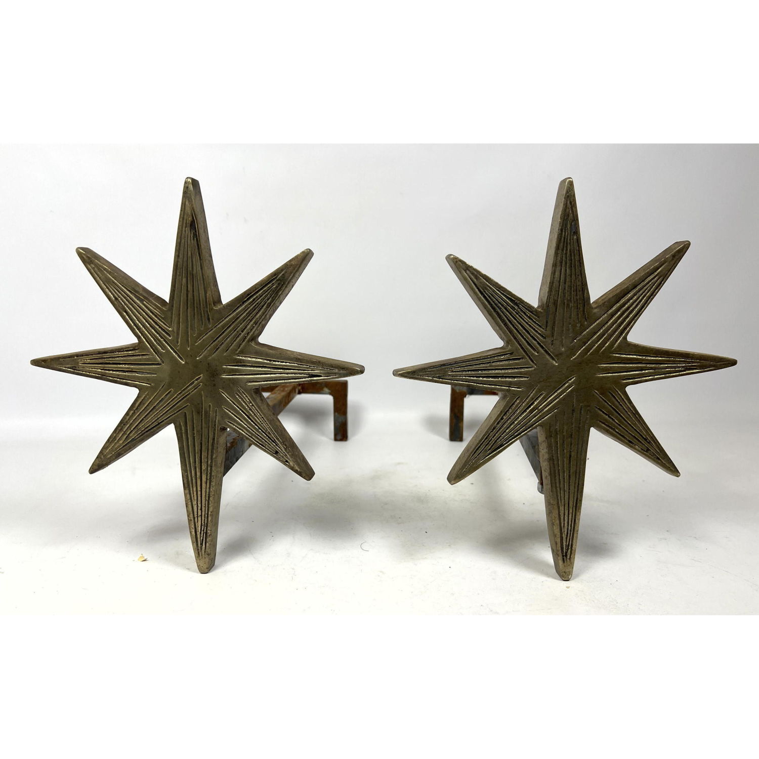 John Lyle Designs Star Andirons
