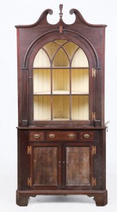 John M Bair mahogany inlaid 2-