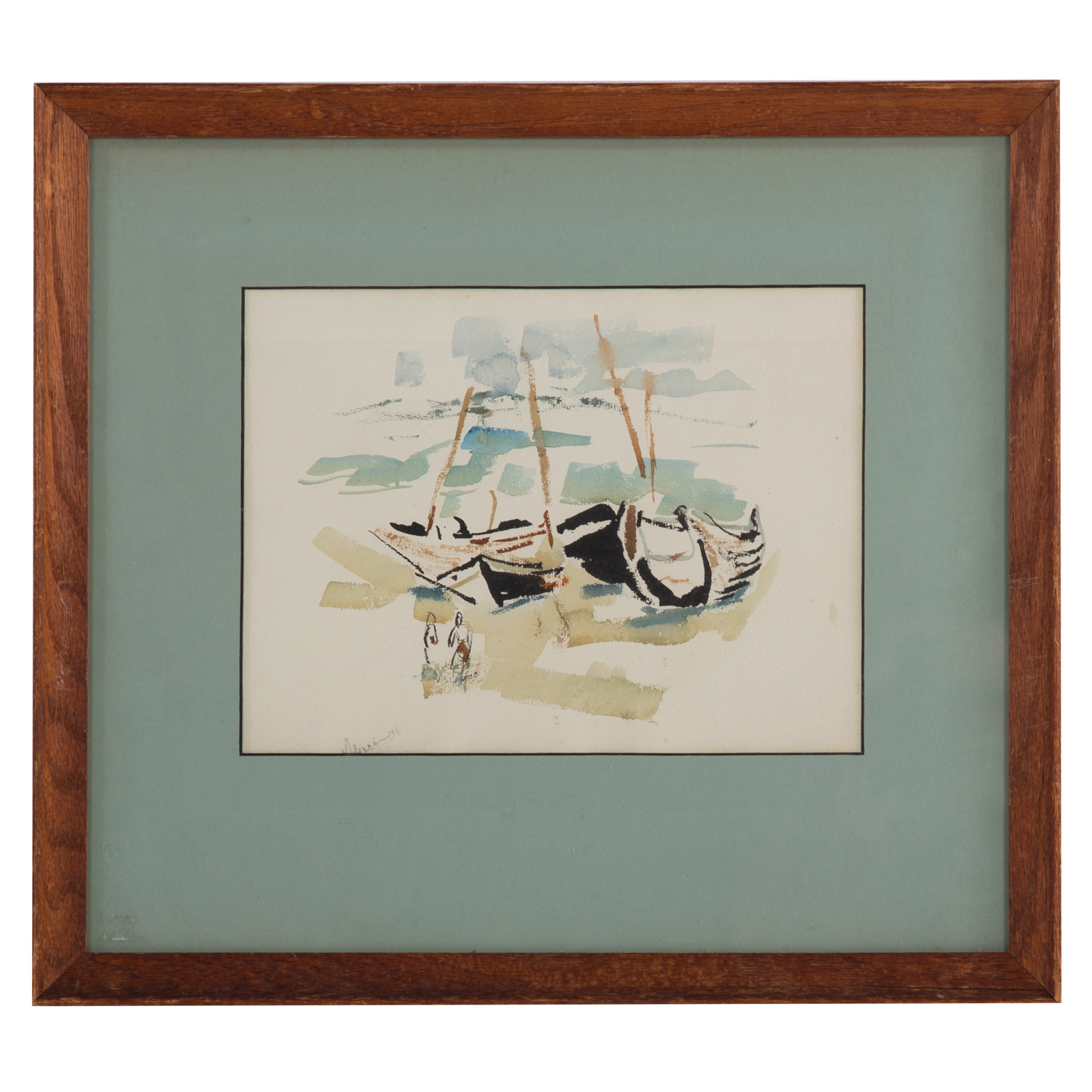 JOHN MARIN. BOATS AND FIGURES,