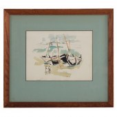 JOHN MARIN. BOATS AND FIGURES,