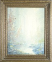 JOHN MARION CROOK WATERCOLOR O