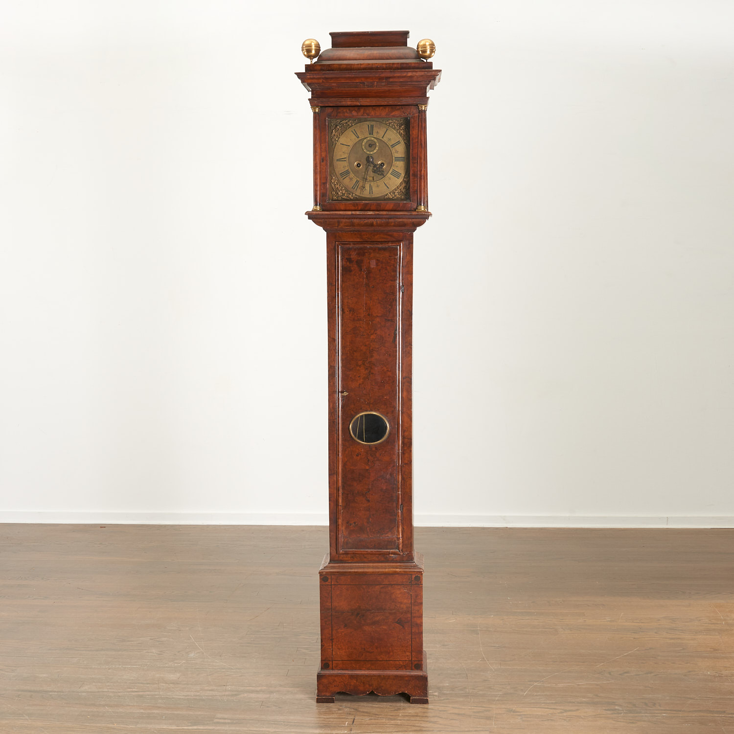 JOHN MARTIN BURL WALNUT LONGCASE