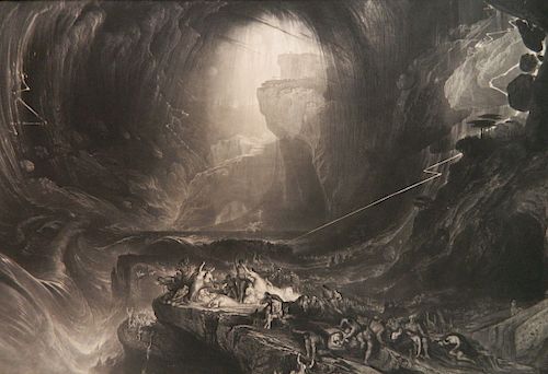 JOHN MARTIN MEZZOTINTJohn Martin