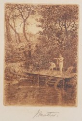 JOHN MATHER, ETCHING, BATHERSN