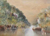 JOHN MATHER WATERCOLER LANDCAP