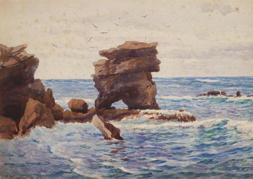 JOHN MATHER, WATERCOLOR, CAPE