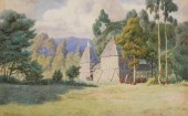 JOHN MATHER, WATERCOLOR, OLD H