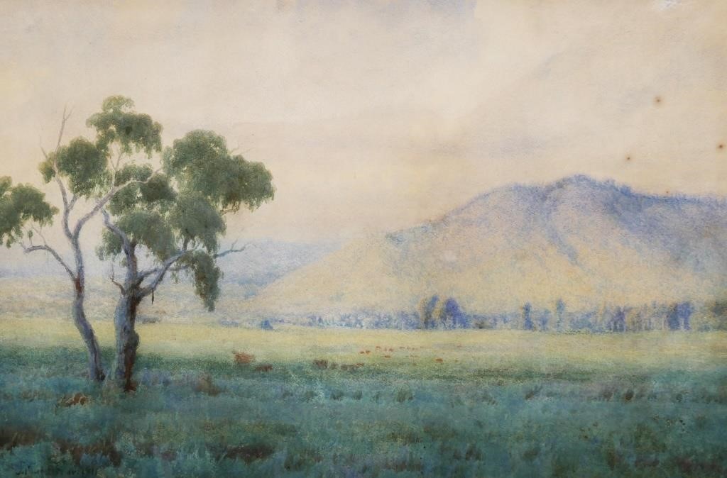 JOHN MATHER, WATERCOLOR, STEEL'S