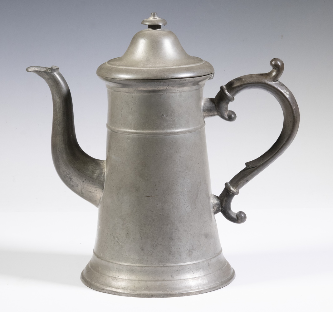 JOHN MUNSON PEWTER COFFEEPOT