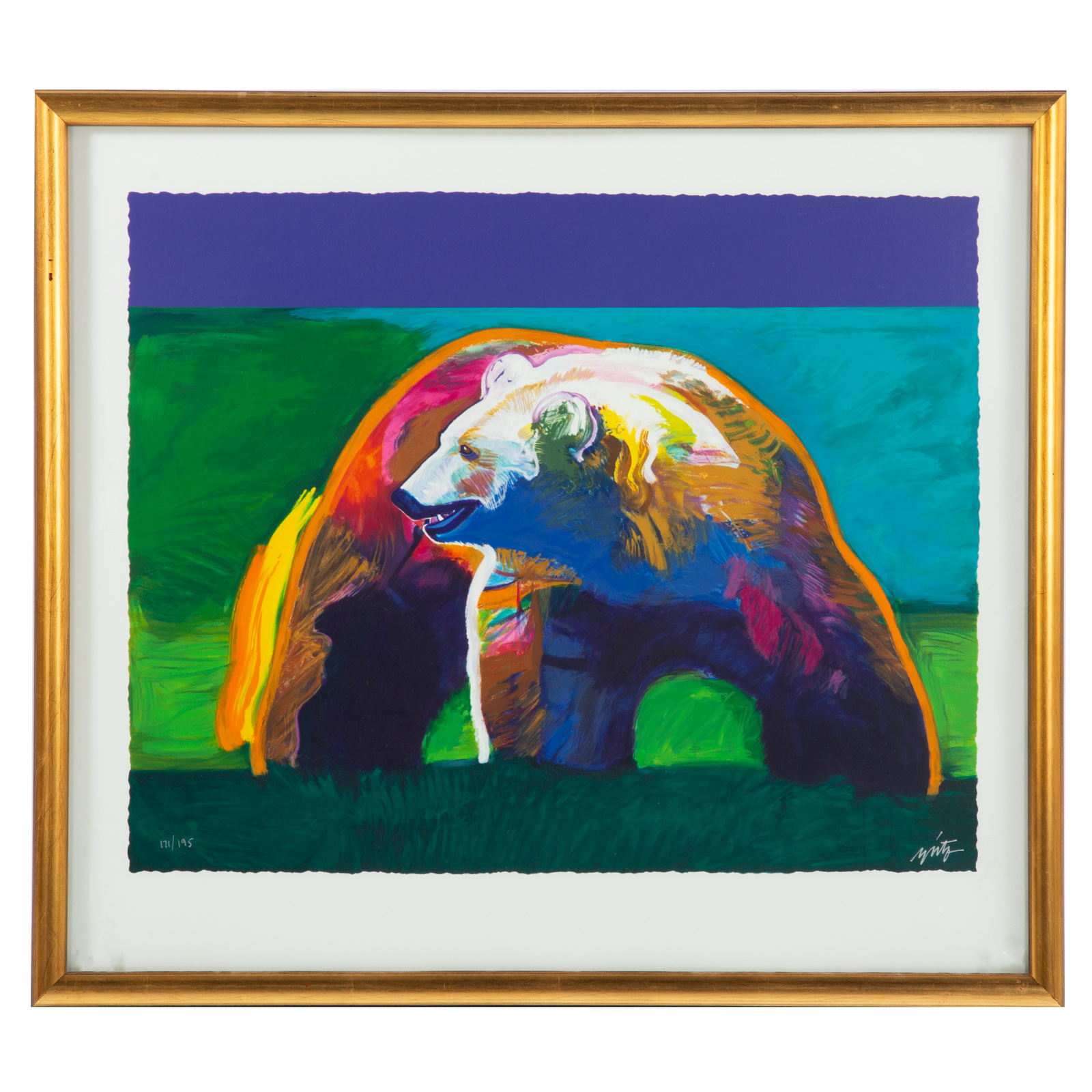 JOHN NIETO. GRIZZLY BEAR, SERIGRAPH