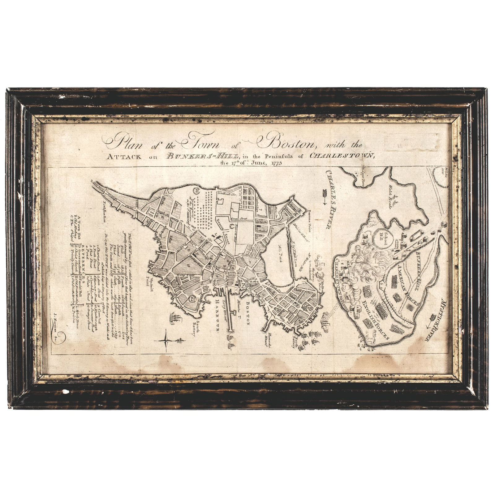 JOHN NORMAN, ENGRAVED MAP TITLED,