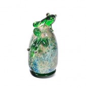 JOHN NYGREN ART GLASS FROGS PA