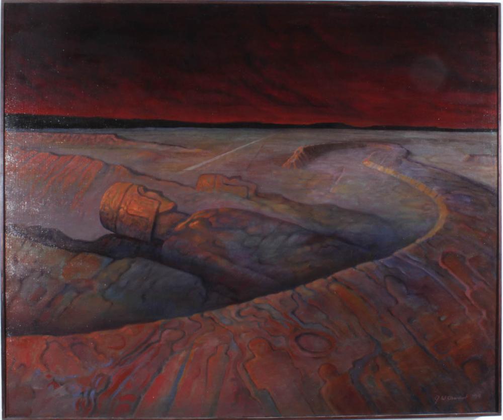 JOHN OBERDORF OIL ON CANVASJOHN