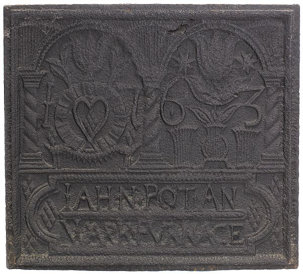 John Potts 1763 cast iron stove