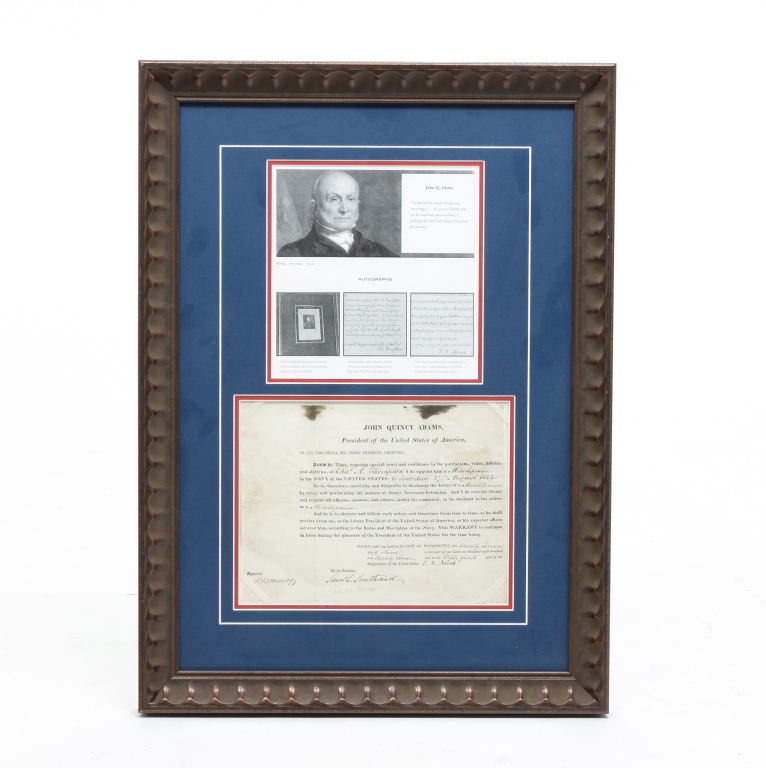 JOHN QUINCY ADAMS SIGNATURE. John