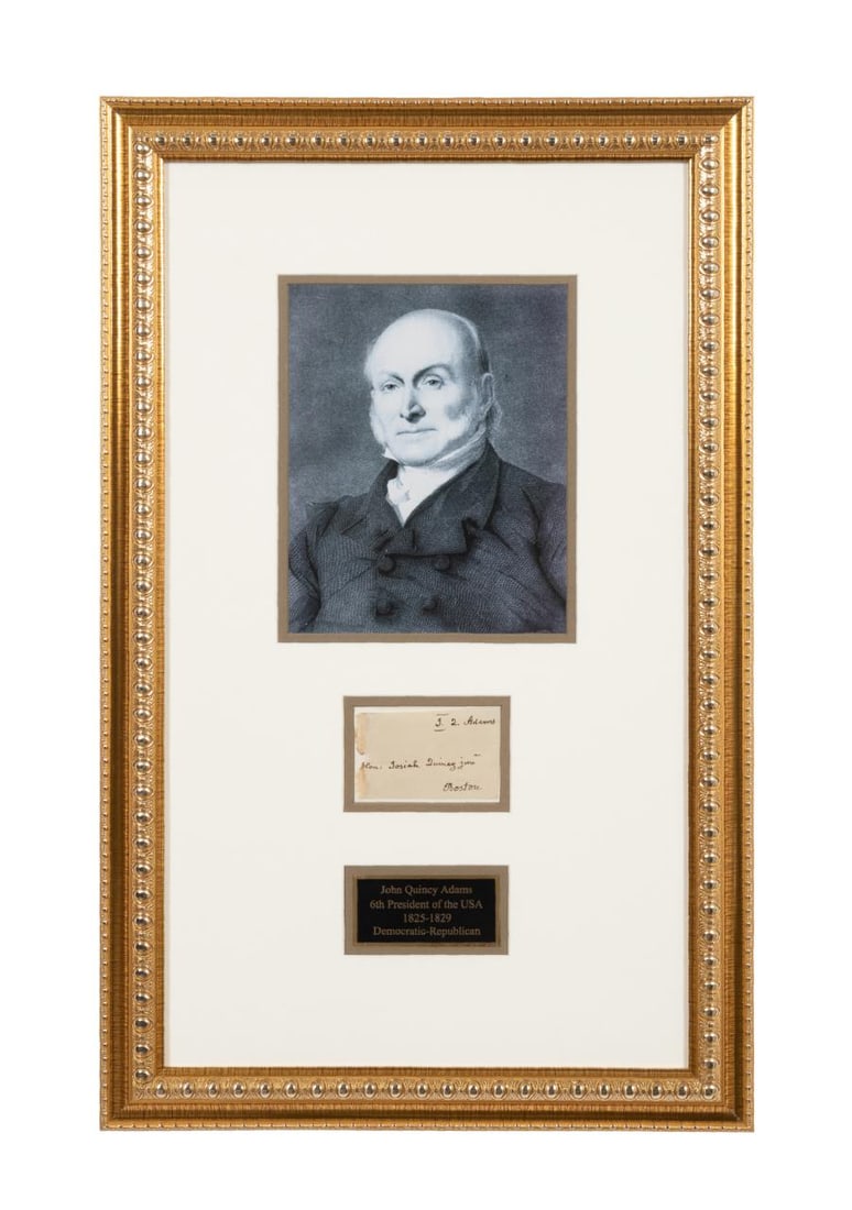 JOHN QUINCY ADAMS SIGNED FREE FRANK