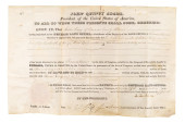 JOHN QUINCY ADAMS SIGNED LAND
