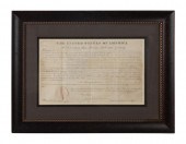 JOHN QUINCY ADAMS SIGNED LAND