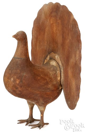 JOHN REBER CARVED PEACOCKJohn Reber