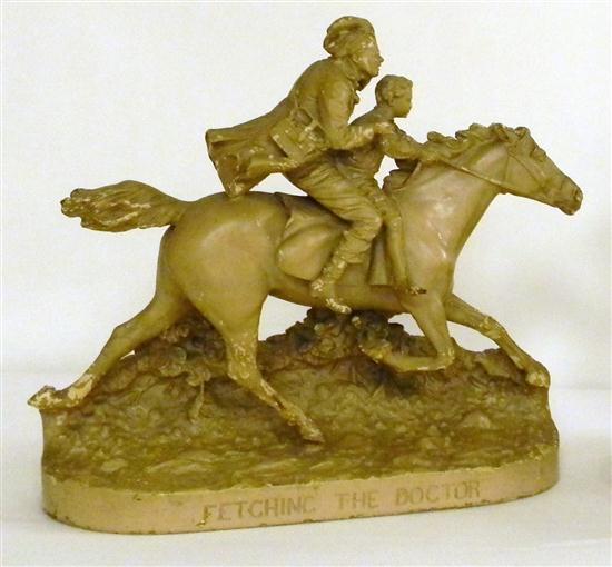 John Rogers  plaster sculpture 
