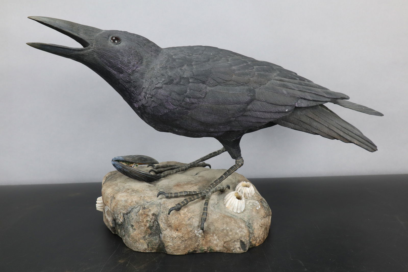 JOHN ROSSER NORTHWEST CROW DECOY,