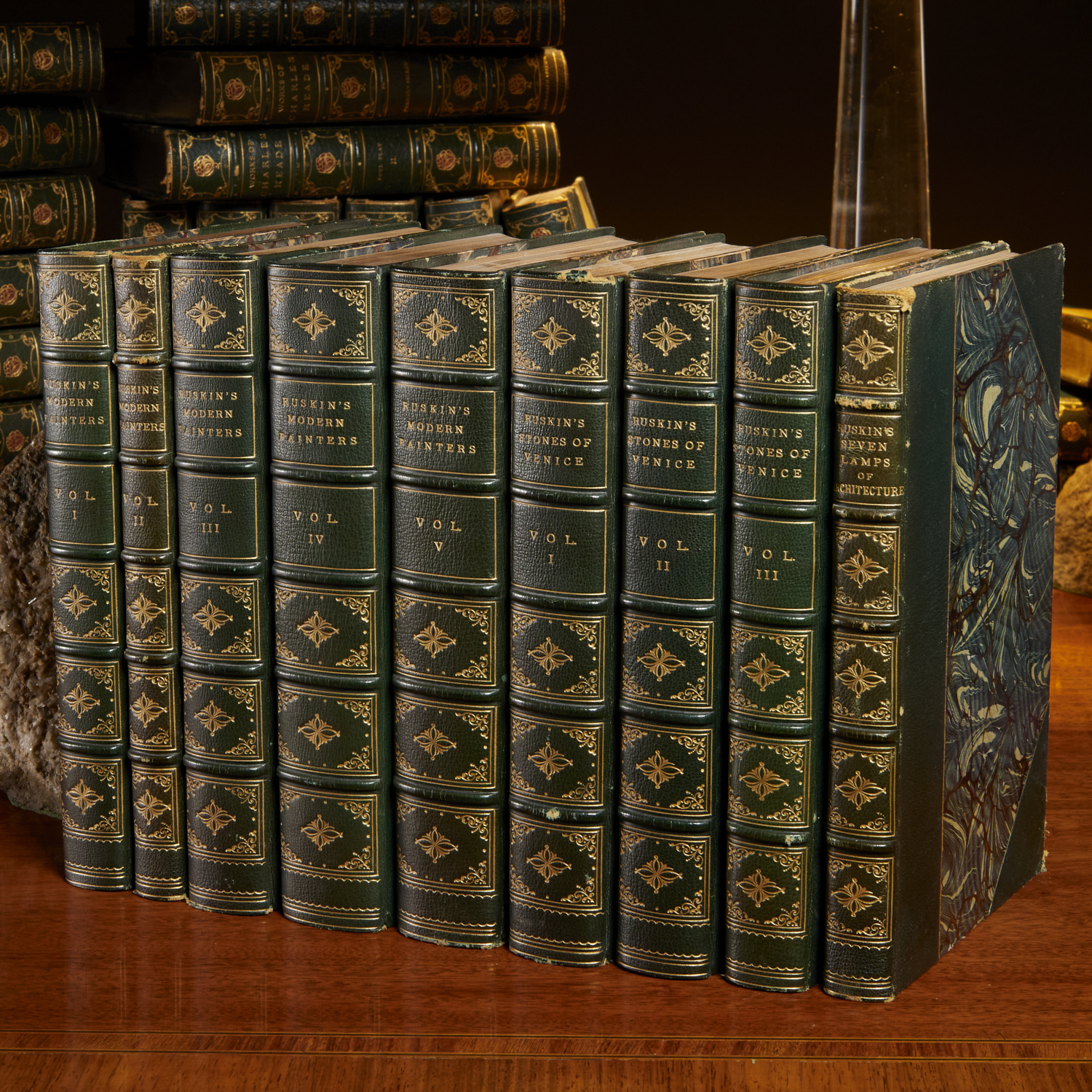 JOHN RUSKIN, (9) VOLS., ART &