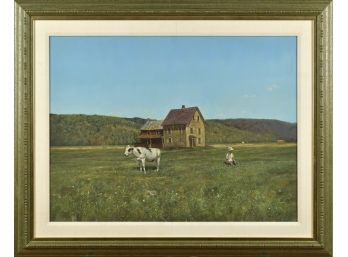 John Semple acrylic on masonite,