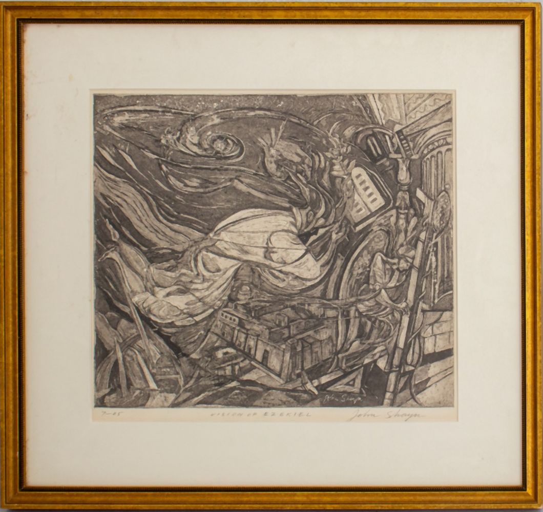 JOHN SHAYN "VISION OF EZEKIEL"