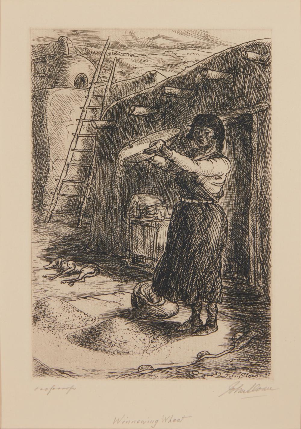 JOHN SLOAN, (1871-1951), "WINNOWING
