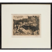 JOHN SLOAN, ETCHING, 1906<br>J