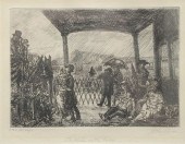 JOHN SLOAN ETCHING THE WAKE ON