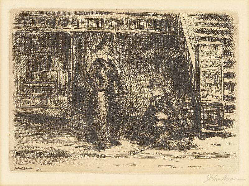 John Sloan (NY 1871-1951) ''Girl
