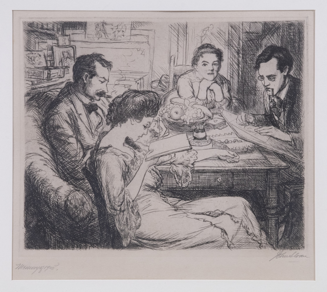JOHN SLOAN (NY, 1871-1951) "Memory,