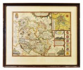 JOHN SPEED MAP OF HEREFORDSHIR