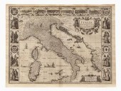 John Speed map of Italy, 1626,