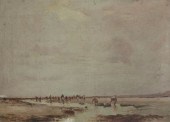JOHN STANTON, OIL, CLAM GATHER