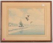 JOHN SUDY. DUCKS IN FLIGHT, WA