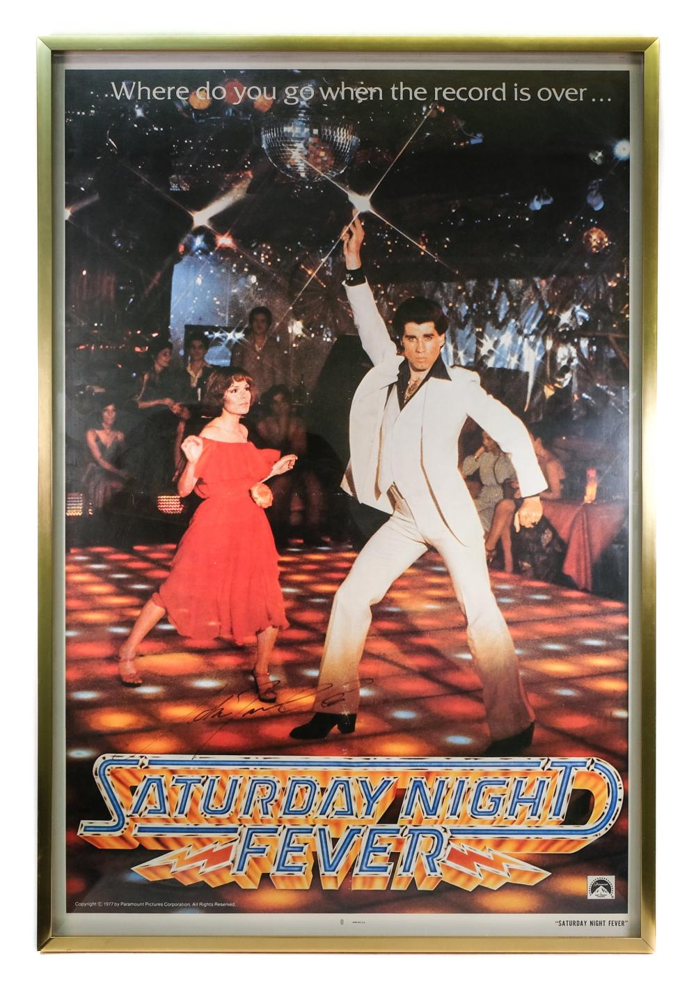 JOHN TRAVOLTA AUTOGRAPHED 'SATURDAY