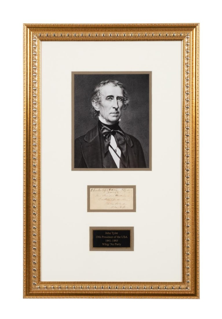 JOHN TYLER FREE FRANK ENVELOPE